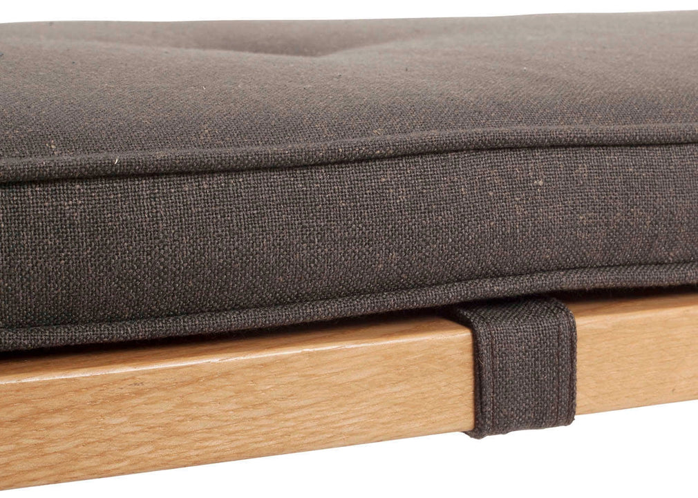 Brunel Bench Cushion Smoke Grey Fabric
