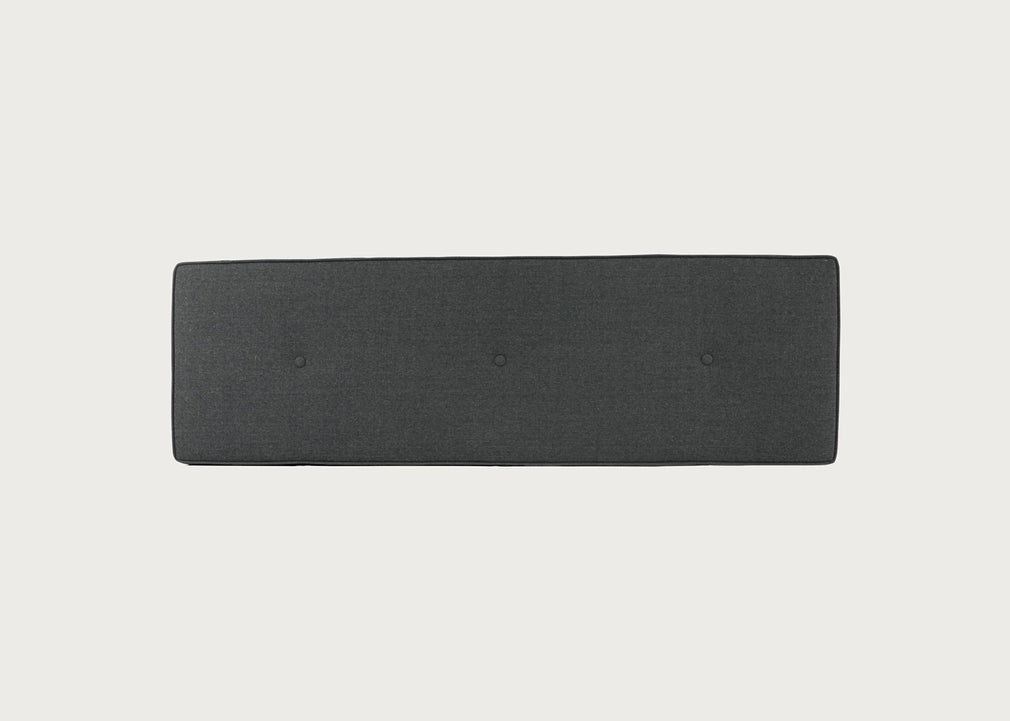 Brunel Bench Cushion Smoke Grey Fabric