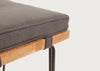Brunel Stool Cushion Smoke Grey Fabric