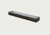 Slim Shelf Wood with Glass Dark Oak
