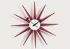 Sunburst Red Wall Clock