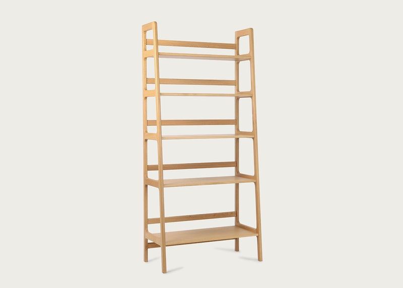 Agnes High Shelving Unit Oak