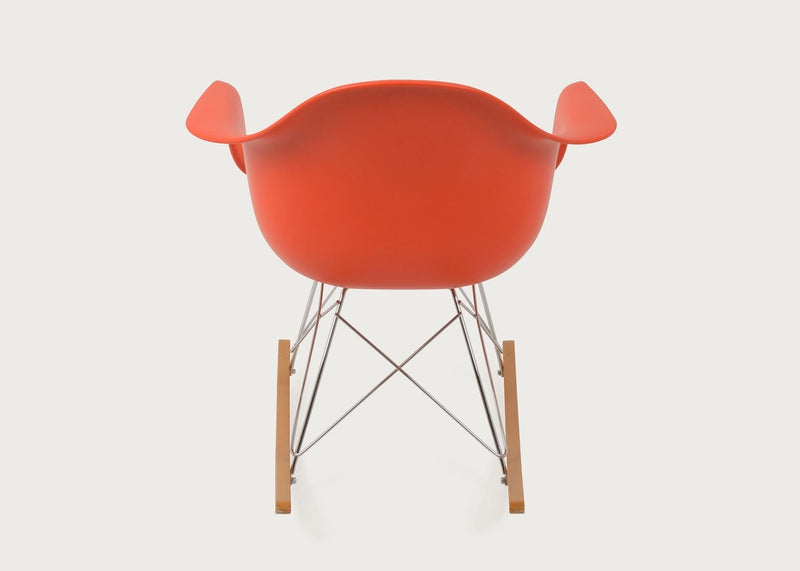 Eames Plastic Rocking Armchair RE RAR Poppy Red