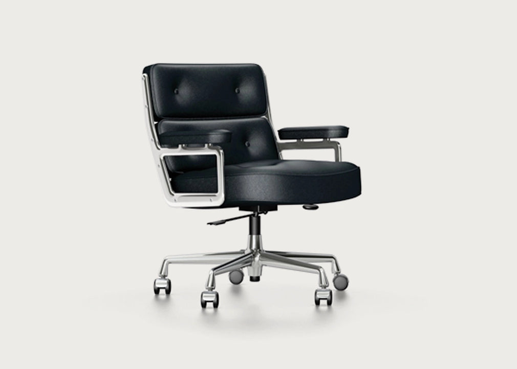 Eames ES 104 Lobby Chair Nero Leather