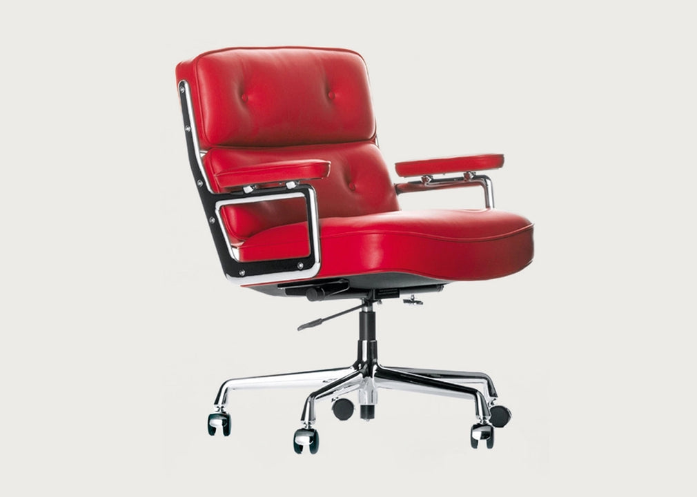 Eames ES 104 Lobby Chair Red Leather