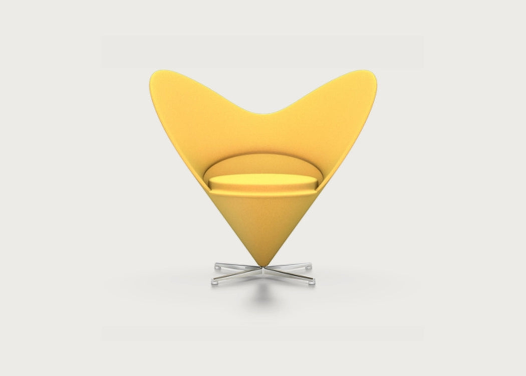 Heart Cone Chair Yellow
