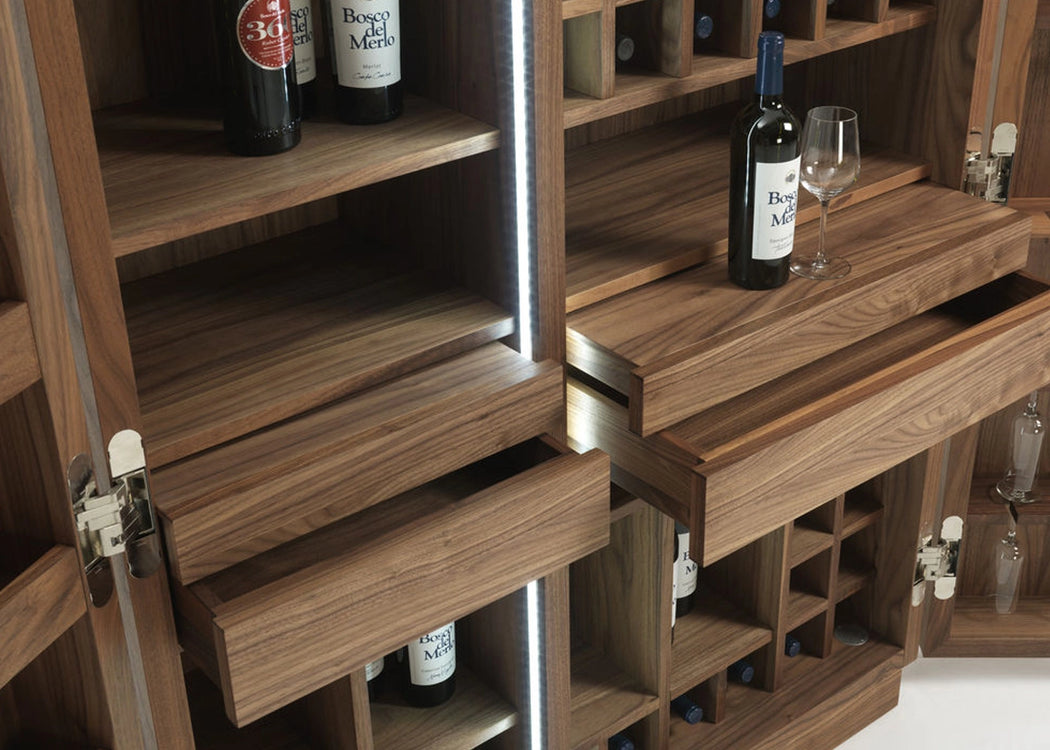 Cambusa Wine Cabinet Walnut