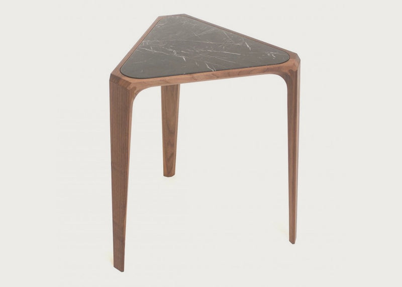 Mary's Side Table Walnut / Black Marble
