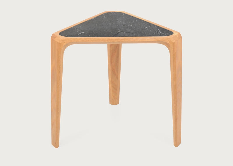 Mary's Side Table Oak / Black Marble
