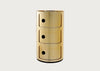 Componibili Cabinet Gold / 3 Elements
