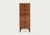 McQueen Tall 6 Drawer Chest Walnut