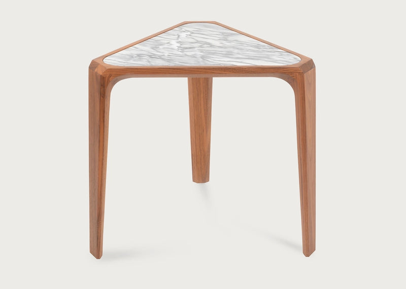 Mary's Side Table Walnut / White Marble