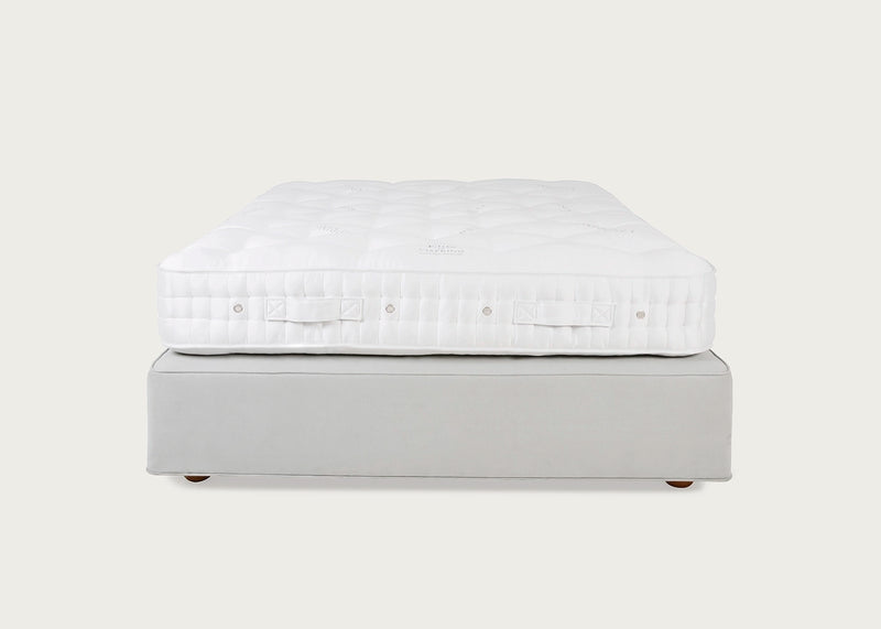 Elite Mattress and De Luxe Divan Set Bun Feet Single / Mist 2038 / None