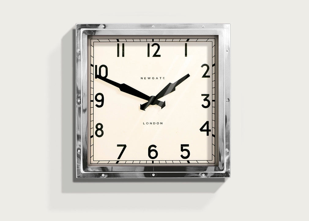 Quad Chrome Wall Clock