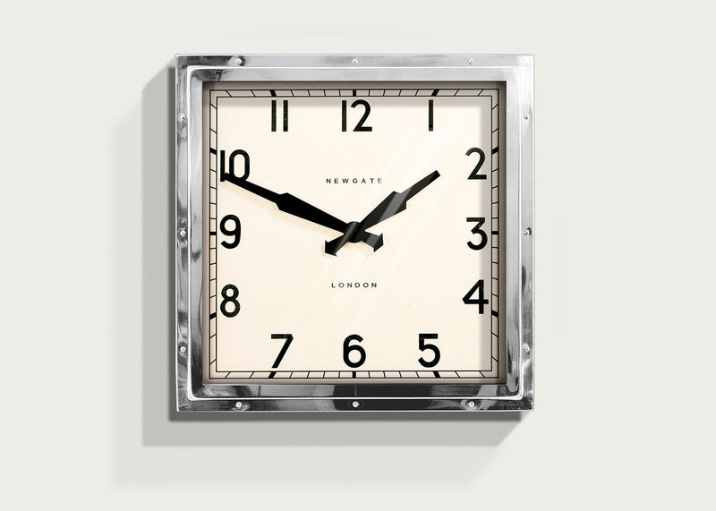 Quad Chrome Wall Clock