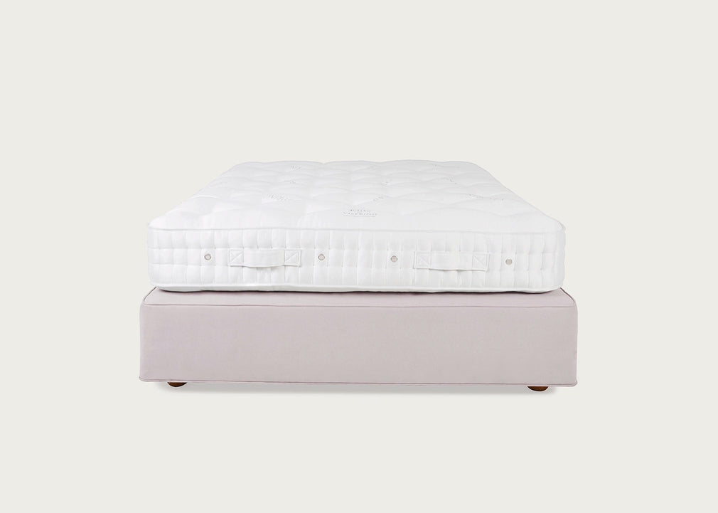 Devonshire Mattress and Wool De Luxe Divan Set Castor Feet Single / Turtledove 2037 / 2 Footend 2 Headend