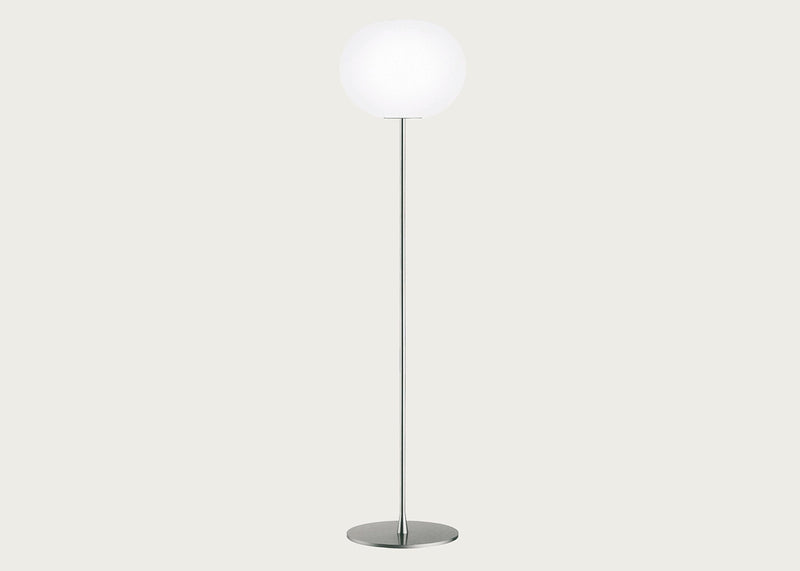 Glo Ball Floor Lamp Silver / Medium