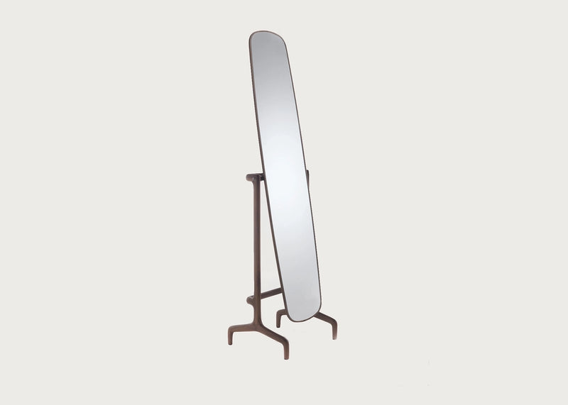 Timothy Floor Mirror Walnut