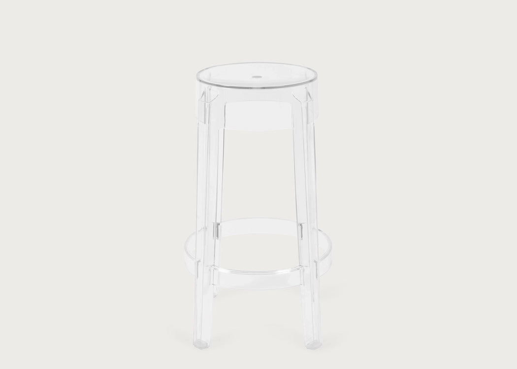 Charles Ghost Bar Stool Crystal