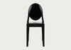 Victoria Ghost Chair Solid Black *Min 2 Chairs*