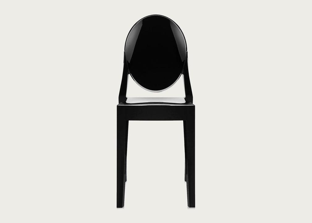 Victoria Ghost Chair Solid Black *Min 2 Chairs*