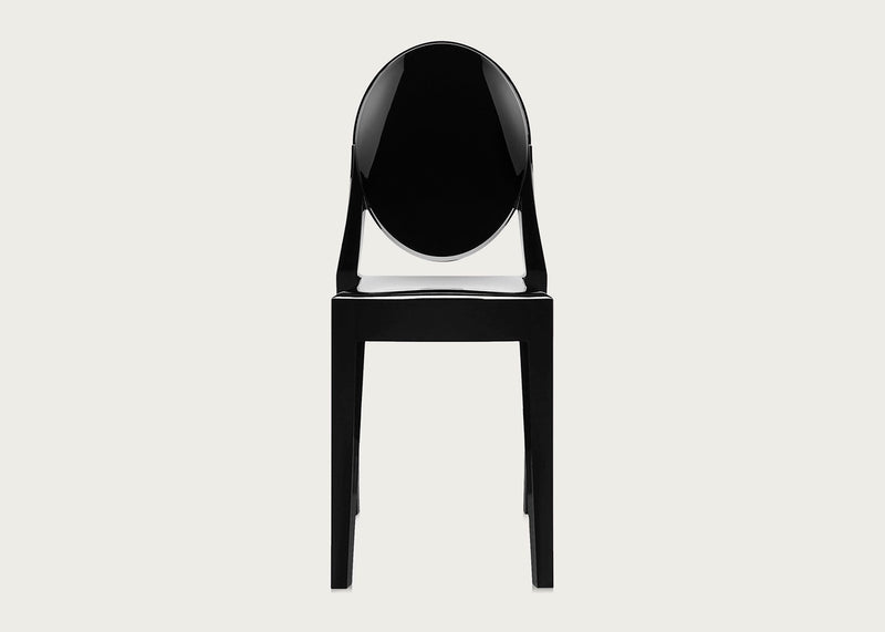 Victoria Ghost Chair Solid Black *Min 2 Chairs*
