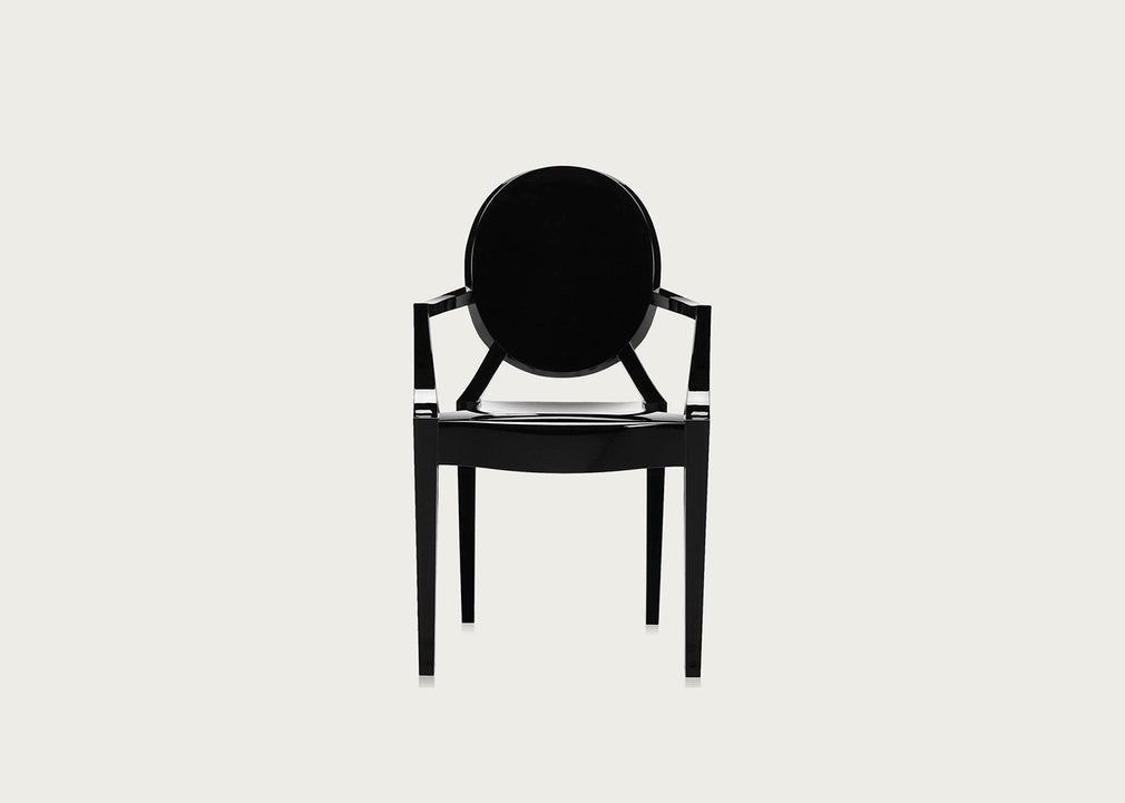 Lou Lou Ghost Child's Chair Gloss Black
