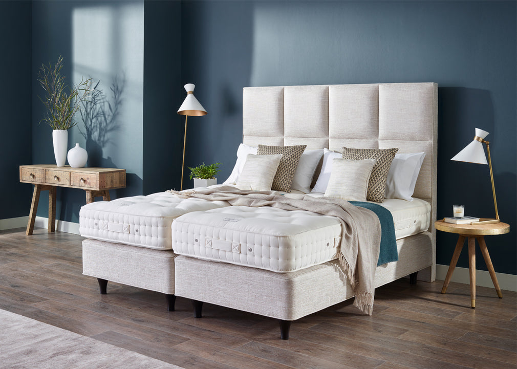 Atlas Headboard Double / Chain Weave Fawn 750