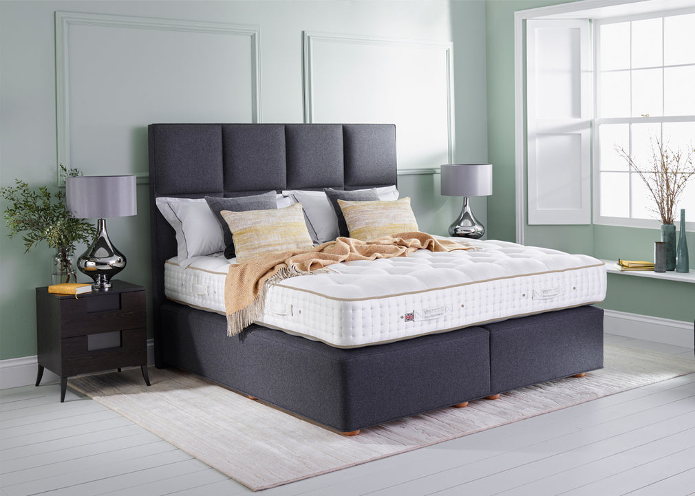 Atlas Headboard Double / Chain Weave Fawn 750