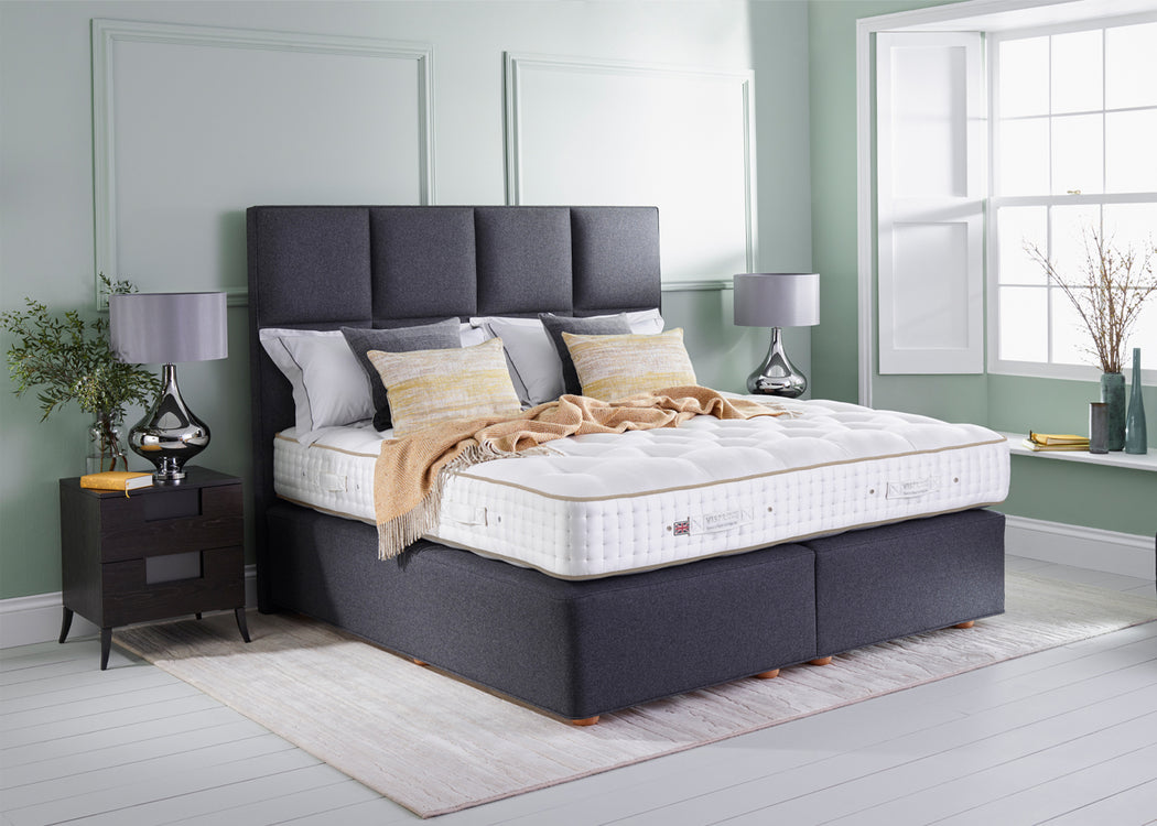 Atlas Headboard Double / Chain Weave Fawn 750