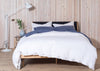 Fawn Bed in Oak and Black Cotton Webbing Double