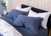 Fawn Bed in Oak and Black Cotton Webbing Double