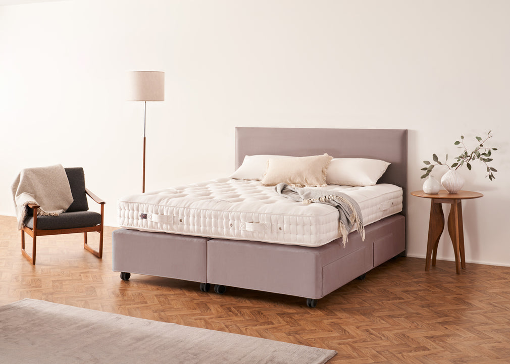 Muses Headboard Double / Chain Weave Fawn 750