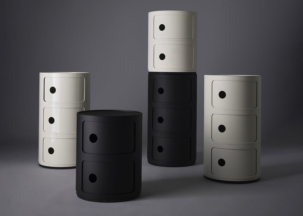 Componibili Cabinet Red / 3 Elements