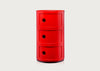 Componibili Cabinet Red / 3 Elements