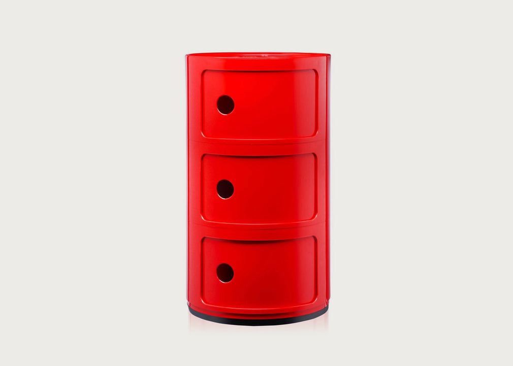 Componibili Cabinet Red / 3 Elements