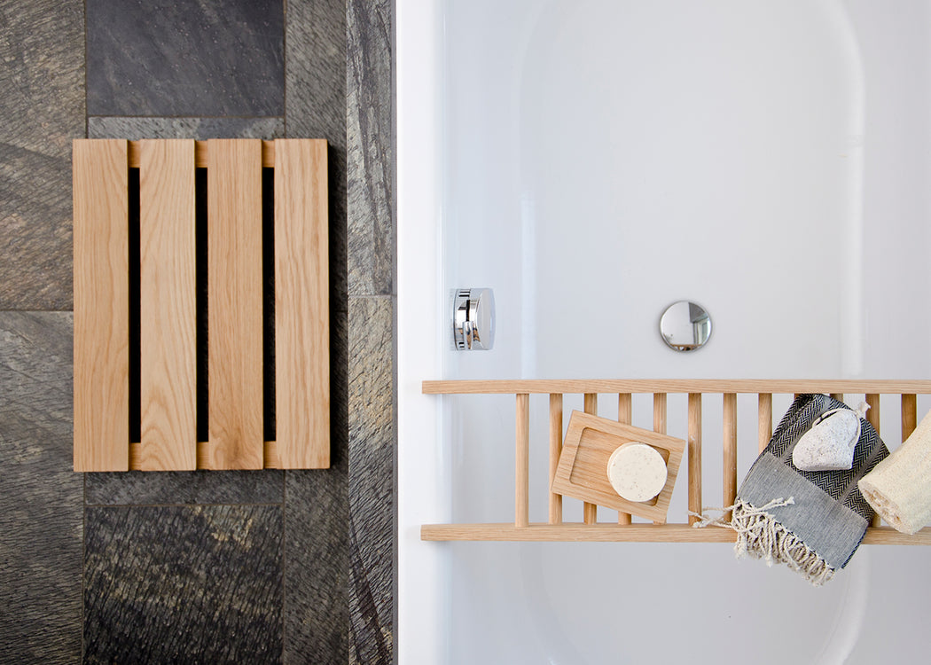Mezza Shower Mat Dark Oak