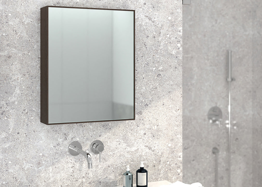 Slimline 550 Bathroom Wall Cabinet Slim Oak