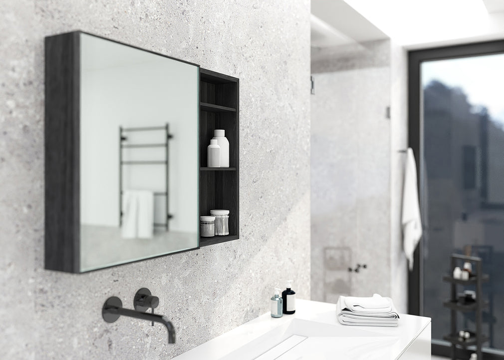 Slimline 550 Bathroom Wall Cabinet Slim Oak