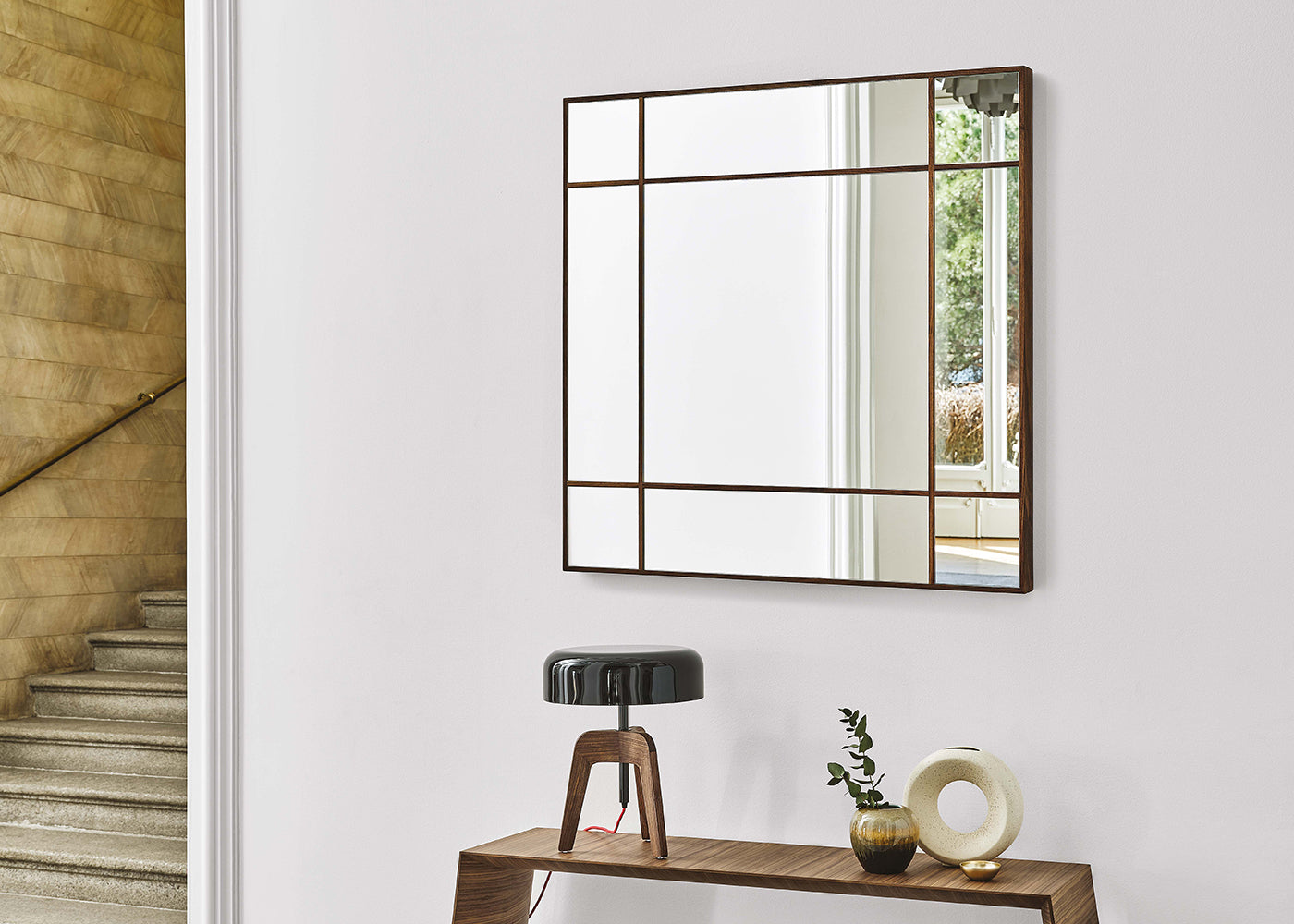 Four Seasons Square Mirror Wenge Stain | HEAL'S – Heal's