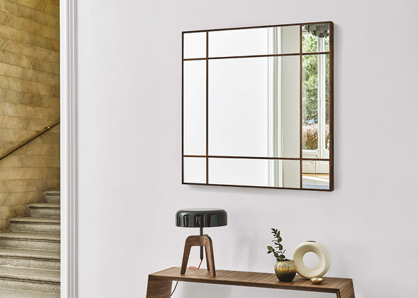 Four Seasons Square Mirror Wenge Stain | HEAL'S – Heal's