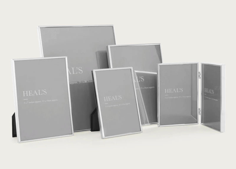 Simple Photo Frame Silver Medium
