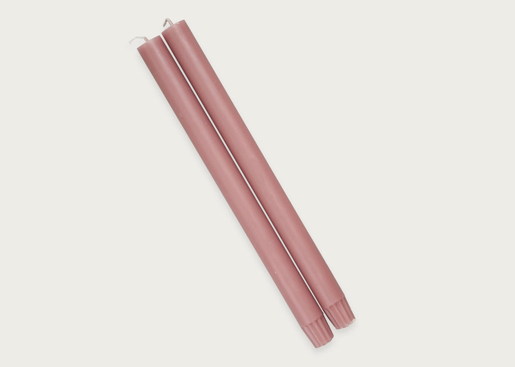 Single Dinner Candle Berry Red