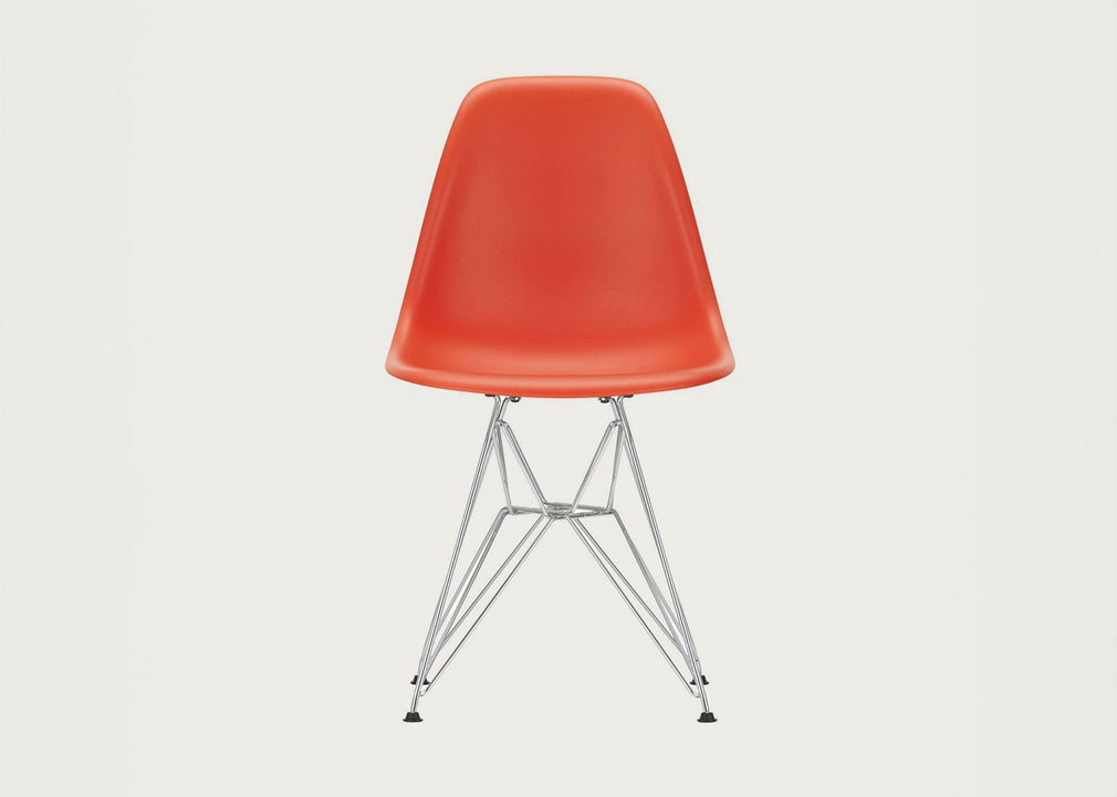 Eames Plastic Side Chair RE DSR Mustard / Chrome