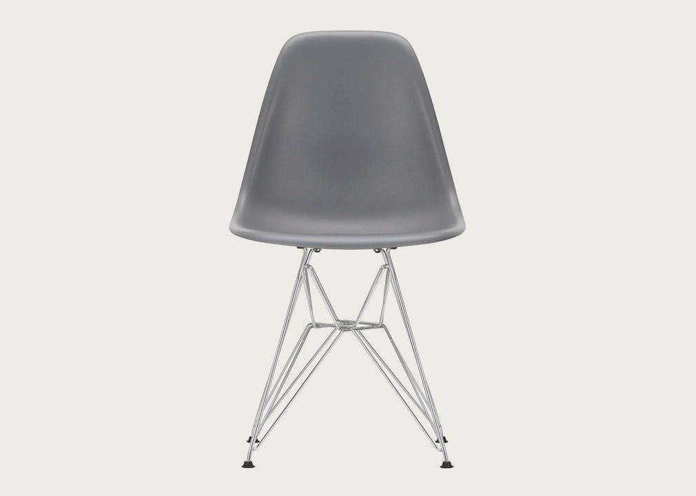 Eames Plastic Side Chair RE DSR Mustard / Chrome