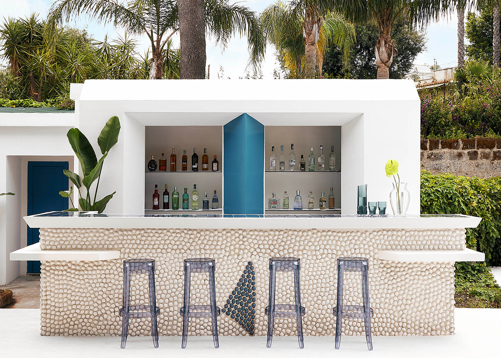 Charles Ghost Bar Stool Crystal