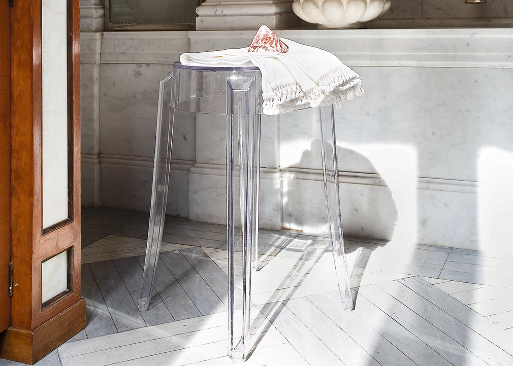 Charles Ghost Bar Stool Crystal