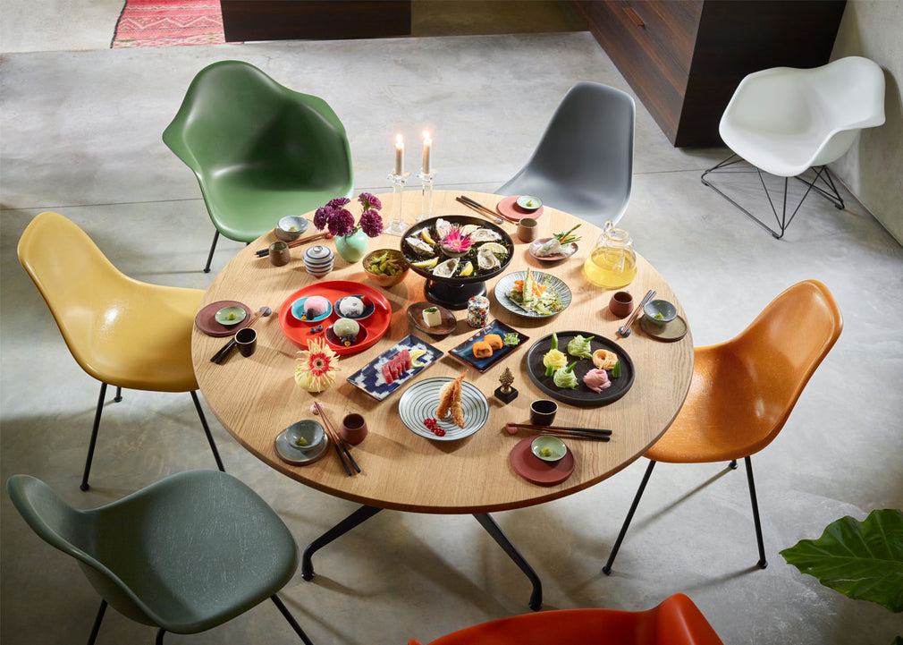Eames DAX Chair RE Ice Grey / Dax Basic Dark Powder