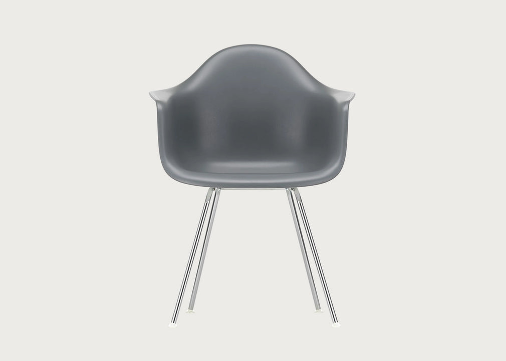 Eames Plastic Armchair RE DAX Ice Grey / Dax Basic Dark Powder