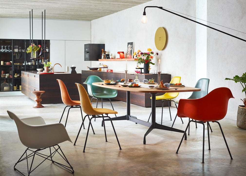 Eames DAX Chair RE Ice Grey / Dax Basic Dark Powder